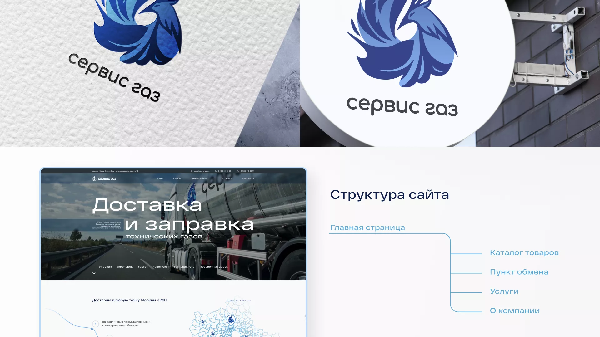 Создание сайта компании «Сервис газ» в Березниках